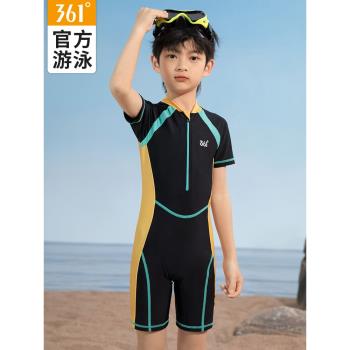 361度男孩連體青少年兒童泳衣
