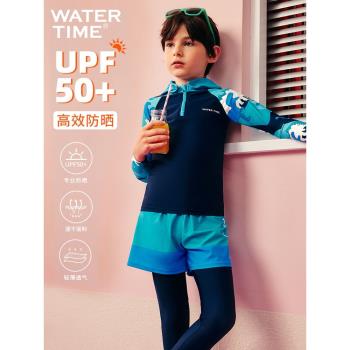 WaterTime男孩連體防曬兒童泳衣