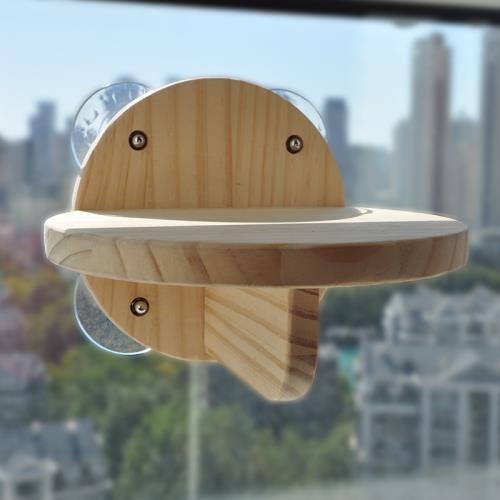 吸盤貓架貓咪墻壁壁掛貓爬架吸盤木質貓墻架玻璃用窗邊貓爬架吸盤