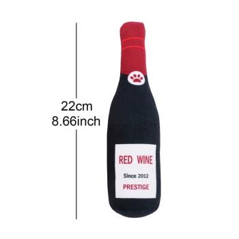 Creative Dog Toys Cocktail Vodka Wine Bottle Pet Toy Plush F