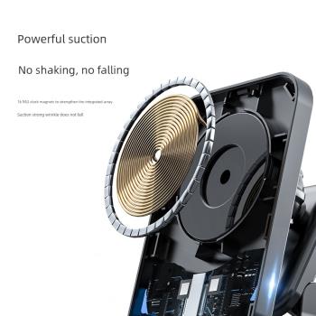 車載磁吸無線充電器15W magsafe快充 適用蘋果iPhone14手機充電器