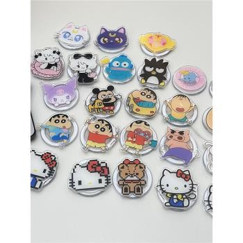 HelloKitty氣囊磁吸手機支架適用MagSafe磁吸殼可伸縮磁力吸附Q萌