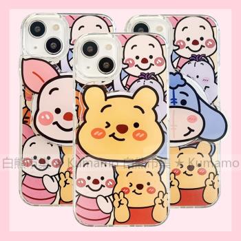 適用iphone15promax蘋果15手機殼MagSafe磁吸14支架13透明12日系ins吉伊卡哇小八烏薩奇飛鼠11無線充電保護套