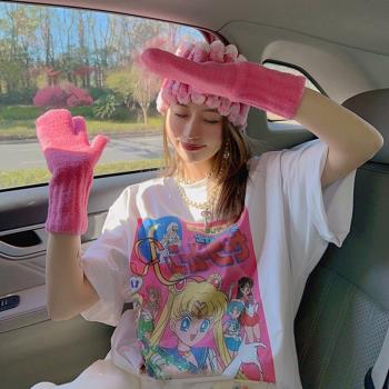印花美少女戰士短袖上衣ins卡通