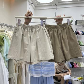 東大門韓版潮流高腰橡筋短褲夏裝