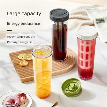 日本MUJIE冷萃壺咖啡杯冷泡果茶壺手提涼水壺家用冰滴壺冷泡瓶