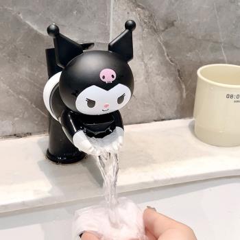 日本MUJE庫洛米兒童水龍頭延伸器防濺水過濾器寶寶洗手器加長導水