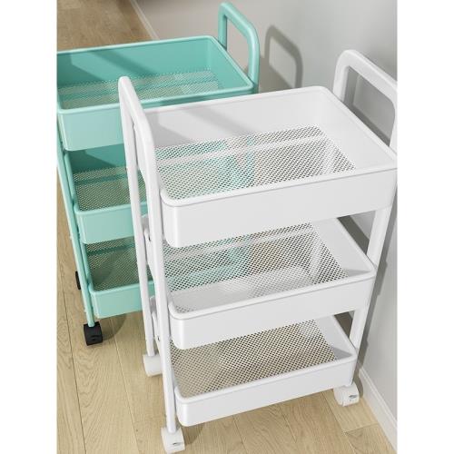 德國進口小推車置物架落地臥室多層嬰兒零食移動收納儲物架