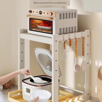 日本進口微波爐置物架廚房臺面多功能烤箱支架桌面電飯煲電器收納