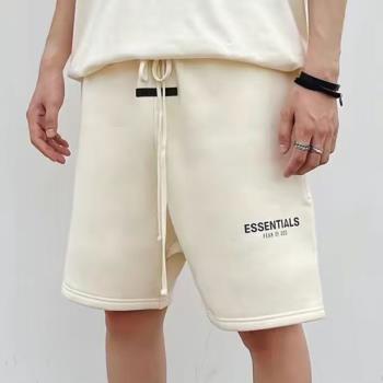 ESSENTIALS短褲男女FOG MIKI純棉五分褲夏季運動休閑潮牌反光中褲