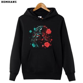 紅韓超柔絨毛衛衣純棉厚款保暖連帽冬裝星球大戰達斯維德天行者潮