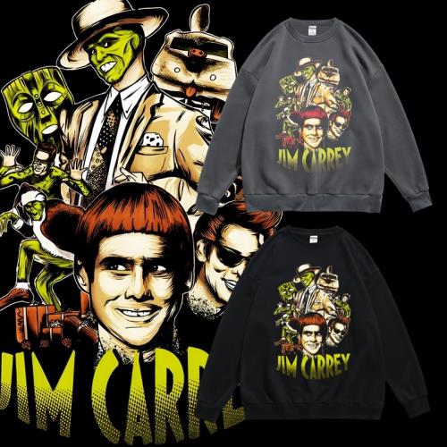 美漫電影變相怪杰聯名潮牌復古印花周邊寬松圓領套頭衛衣春秋男女