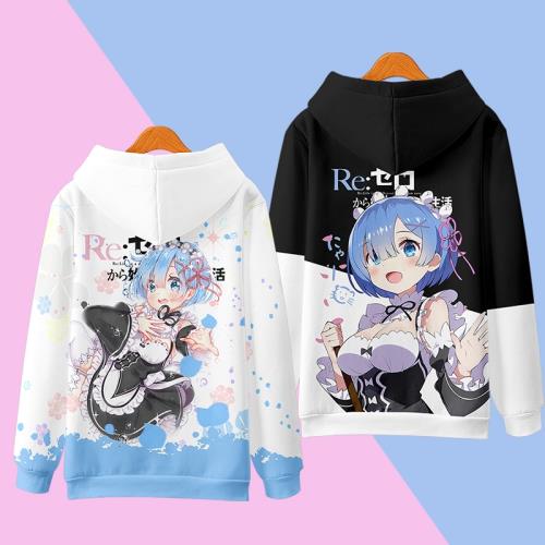 蕾姆cos周邊衛衣圓領連帽從零開始的異世界生活動漫男女款二次元