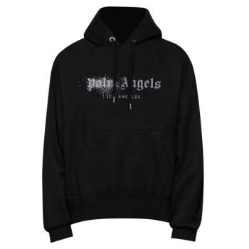 Palm棕櫚天使Angels藍紫塗鴉字母印花寬松上衣男女情侶裝連帽衛衣