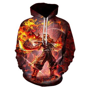 3D anime printed pullover hoodie 6XL 3d動漫印花套頭連帽衛衣