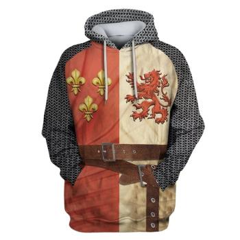 Fashion 3D Printed Sweatshirt Hoodie時尚3D印花騎士衛衣連帽衫