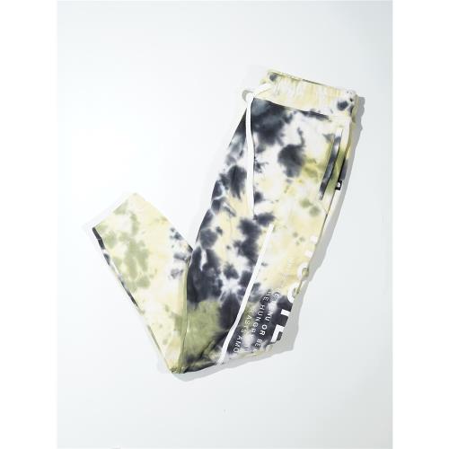 美式潮牌HUSTLE GANG街頭嘻哈說唱寬松扎染印花長褲衛褲束腳褲