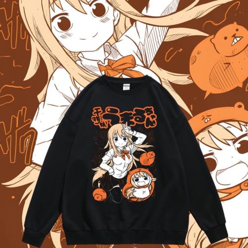 日系動漫干物妹！小埋土間埋可愛二次元周邊衛衣春秋圓領套頭寬松