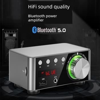 5.0藍牙數字功放 D類功放迷你功放機 hifi發燒音響MP3無損播放器
