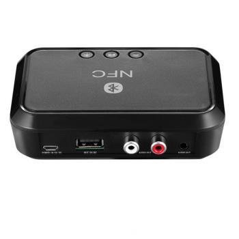 藍牙音頻連接器NFC藍芽接收器3.5AUX車載音箱接收器RCA雙蓮花藍芽
