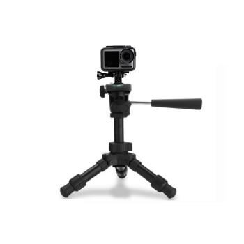 適用DJI大疆osmo Action4/3靈眸Pocket 3/2運動相機配件OM6/5/4SE手持云臺三腳固定手機夾支架延長自拍桿底座