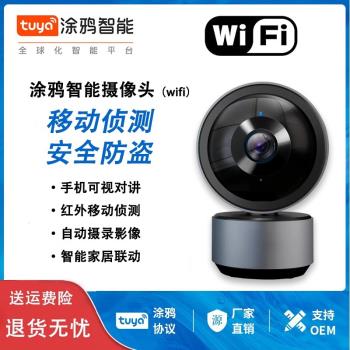 攝像頭塗鴉智慧監控家用人體追蹤監視器360度手機控制WiFi無線