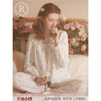RoseTree純棉女宮廷風復古睡衣