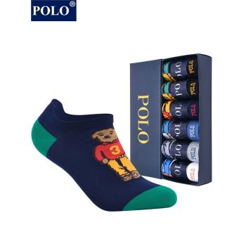 polo男卡通夏季運動禮盒裝襪子