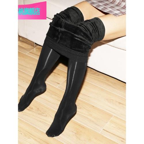 馬油襪絲襪秋油亮絲襪加絨加厚秋冬款套裝絲襪顯瘦打底褲光滑