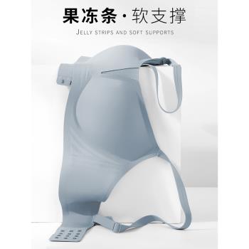無痕內衣女小胸聚攏夏季薄款收副乳無鋼圈果凍條軟支撐防下垂文胸