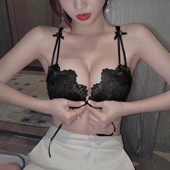 前扣厚款文胸蕾絲夏季少女內衣