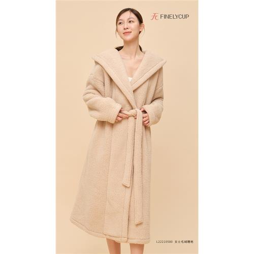 【7.8折】梵妳卡波睡袍女士厚雙面羊羔絨舒適柔軟暖外穿浴袍