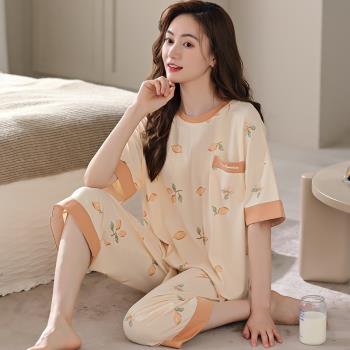 莫代爾特大碼女短袖200斤5XL睡衣