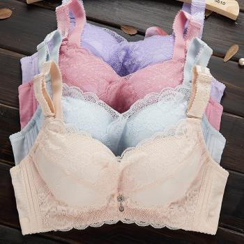 無鋼圈超聚攏6cm加厚款文胸小胸平胸超厚8cm特厚調整型女內衣a杯