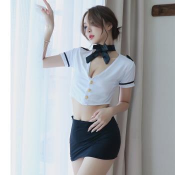 性感水手服調情誘惑女警空姐裝舞臺制服激情火辣挑逗情趣睡衣套裝
