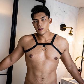 男士性感衣服夜店酒吧演出肩帶