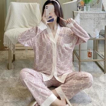 女春秋夏季純棉ins風甜美睡衣