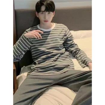 加大碼男士純棉青少年寬松睡衣