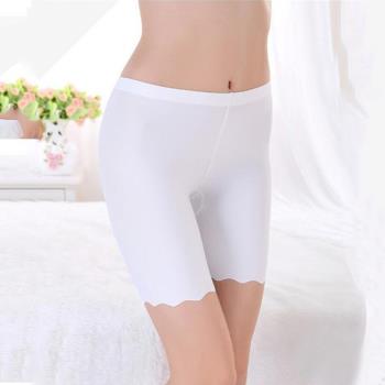 冰絲無痕防走光女肉色內襠安全褲