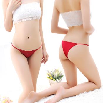 女性感內衣蕾絲透明舒適丁字褲