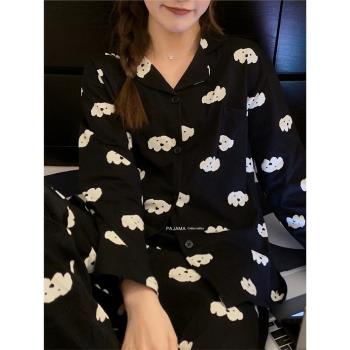 ins風女士純棉甜美可愛卡通睡衣