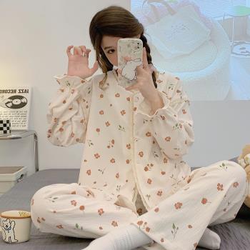純棉春秋冬季2023年新款甜美睡衣