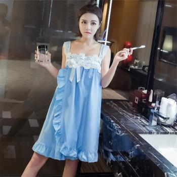 睡裙女夏純棉韓版清新可外穿學生長裙性感火辣成人睡衣冰絲吊帶秋