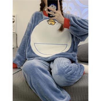 少女秋冬款學生法蘭絨家居服睡衣