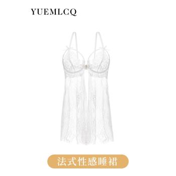 性感睡衣秋款小胸聚攏蕾絲吊帶
