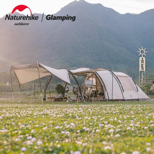 Naturehike挪客云舟隧道帳篷戶外露營防風防雨兩室一廳天幕帳篷
