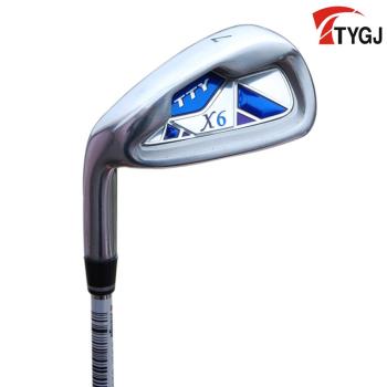 TTYGJ 高爾夫左手球桿 男士golf練習7號鐵桿 初學者適用桿 藍色