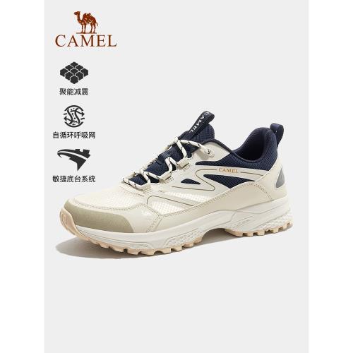 駱駝登山鞋戶外徒步鞋男士防滑緩震運動鞋輕便網面透氣運動鞋女款