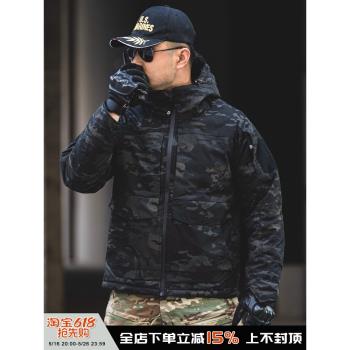 加厚戰術棉服男戶外防水耐磨作訓服特種兵沖鋒衣冬外套迷彩防風衣