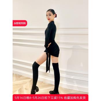2024專業高階版新款拉丁舞衣半身裙練功服女表演服演出服高階套裝